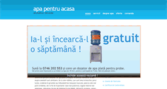 Desktop Screenshot of apapentruacasa.ro