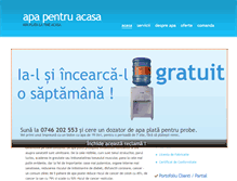 Tablet Screenshot of apapentruacasa.ro